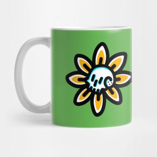 Sunflower Skull Mug